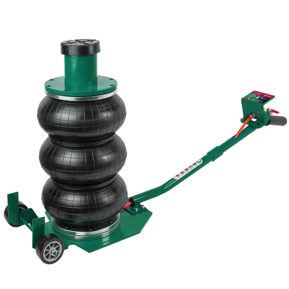 Домкрат подкатной пневматический 3т (h min-145мм,h max-500мм,надставка-удлинитель-100мм,O-255мм) RockFORCE RF-TRA1724 - фото