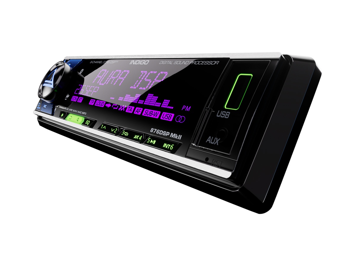 Автомобильный USB/Bluetooth процессорный ресивер AURA INDIGO-679DSP MkII - фото2