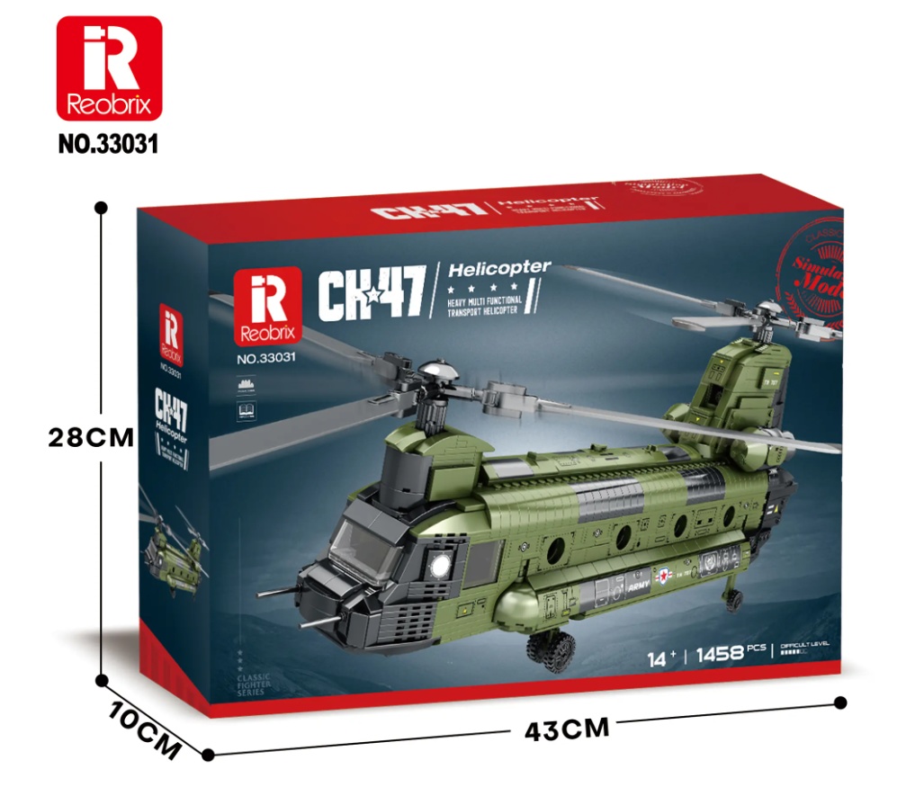 Конструктор Вертолет Reobrix 33031 Ch-47 - фото3