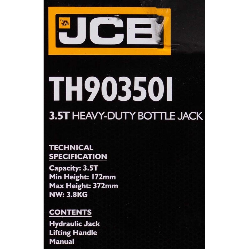 Домкрат бутылочный 3.5т JCB JCB-TH903501 - фото6