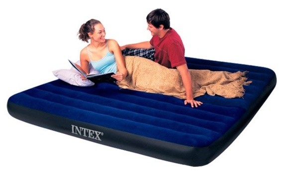 Надувной матрас Intex 64755 Classic Downy Airbed Fiber-Tech 183x203 - фото