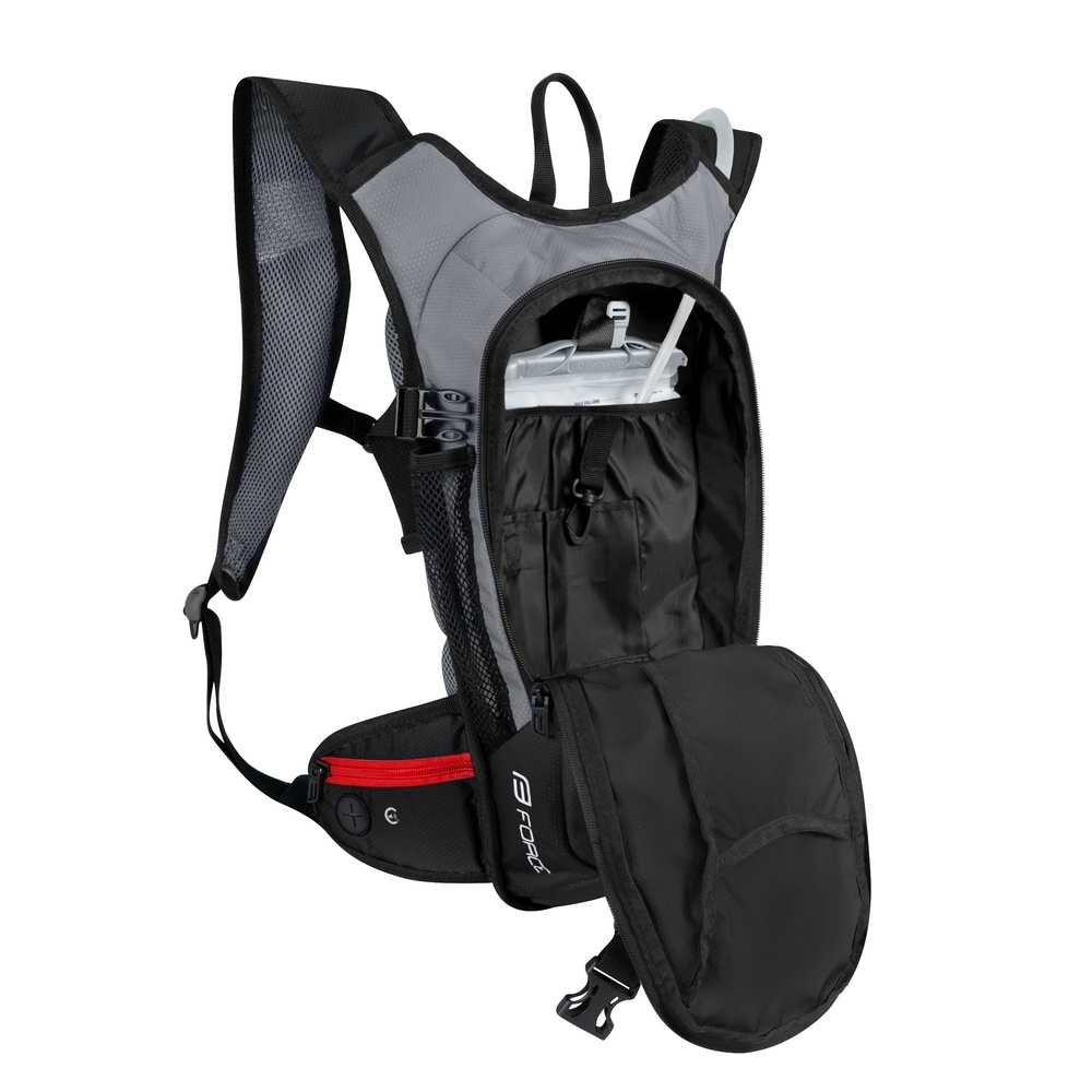 Рюкзак с гидропаком Force Aron Pro Plus 10L+2L, grey/black - фото3