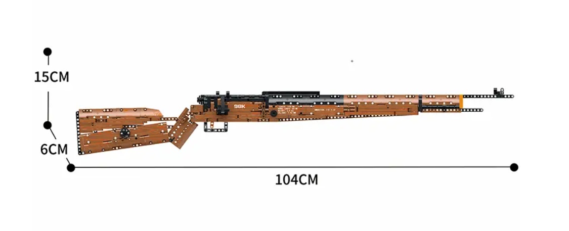 Конструктор Винтовка KAR 98K Reobrix 77003 - фото2