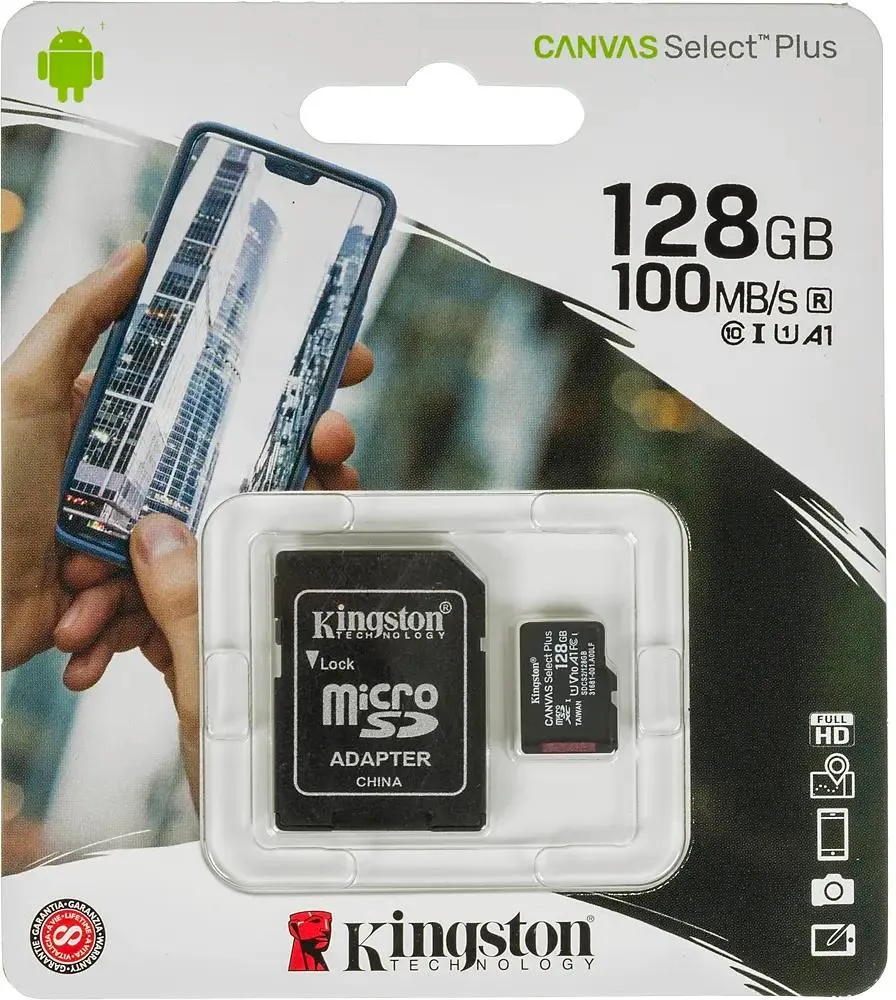 Карта памяти SDCS2/128GB SDXC micro KINGSTON Canvas Select - фото