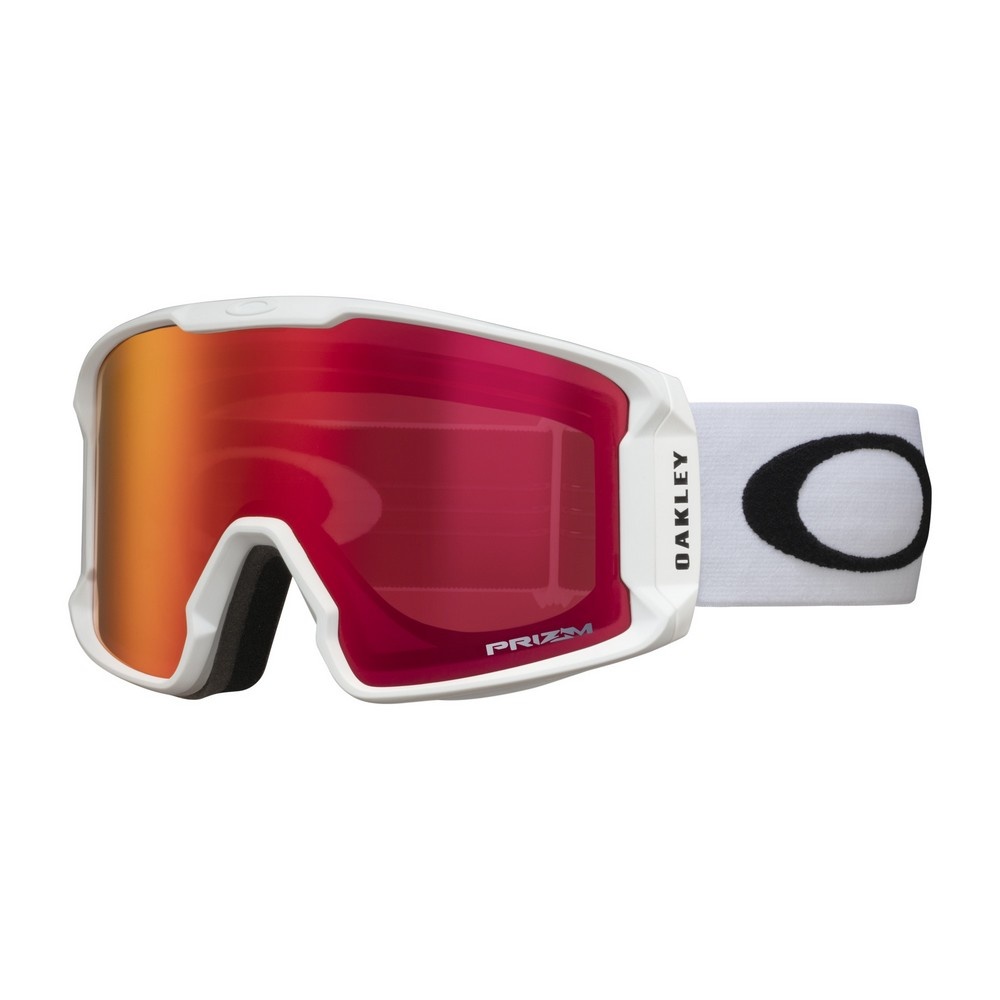 Маска горнолыжная Oakley Line Miner XL (Линза: Prizm Snow Torch Iridium), matte white - фото