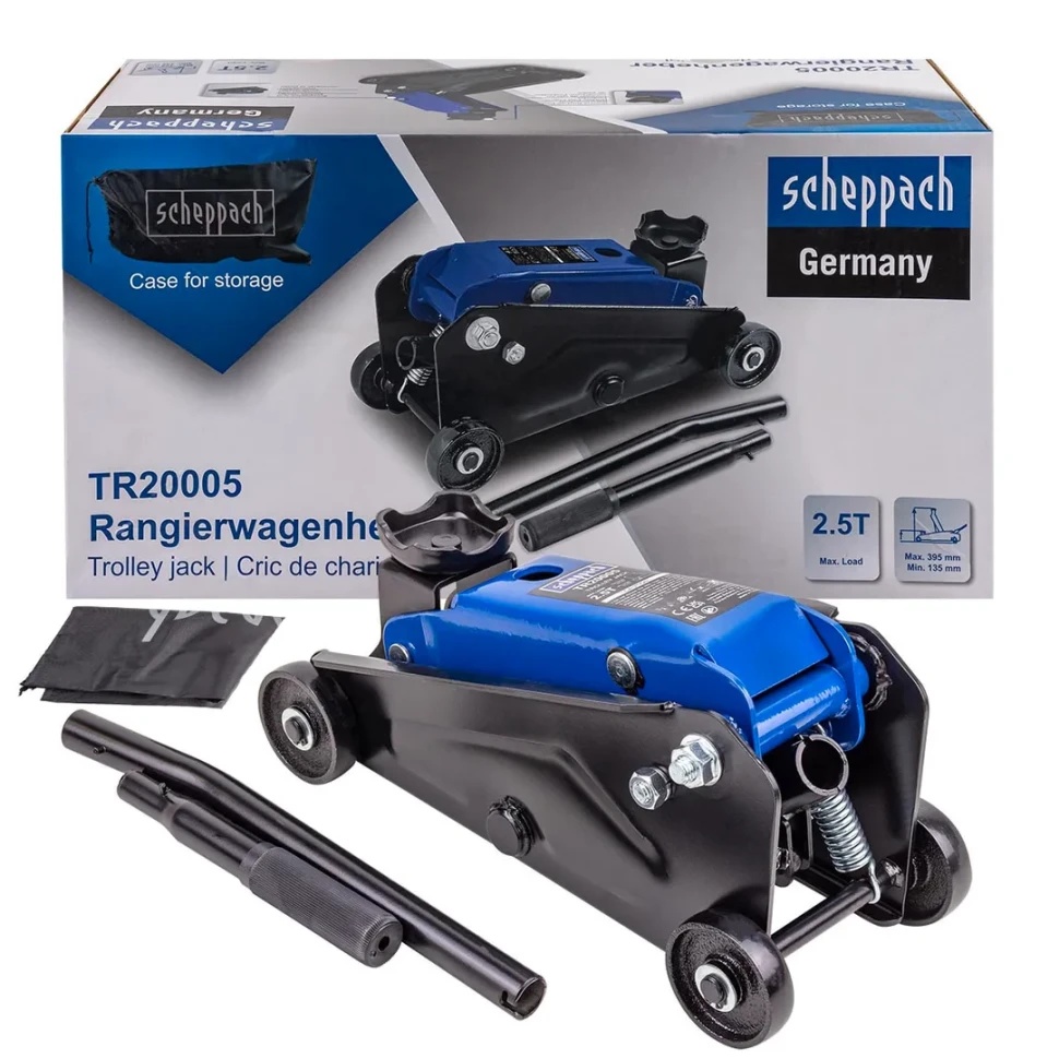 Домкрат подкатной гидравлический 2,5т Scheppach Sch-TR20005 - фото