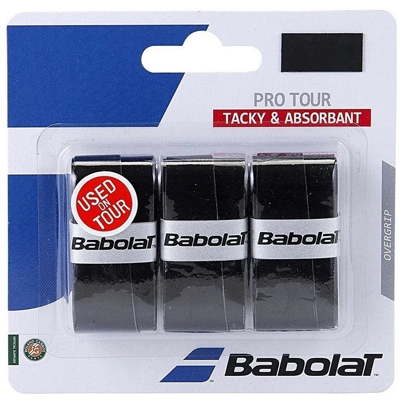 Обмотка для т/ракеток Babolat Pro Tour (3 шт. в уп.), черный (653037-105) - фото