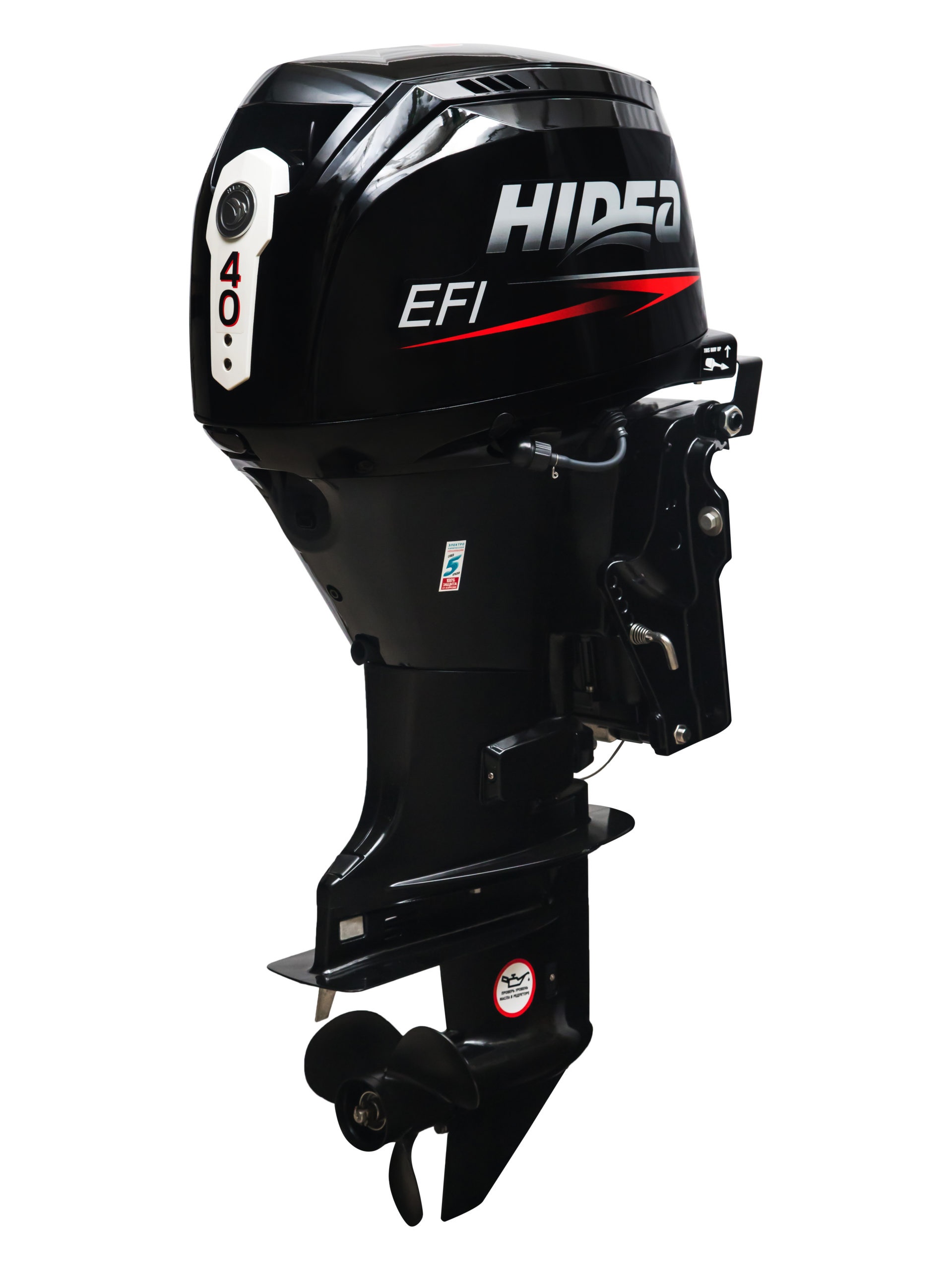 Лодочный четырехтактный мотор HIDEA HDEF40FEL-T (дистанционное управление, электроподъем) - фото4