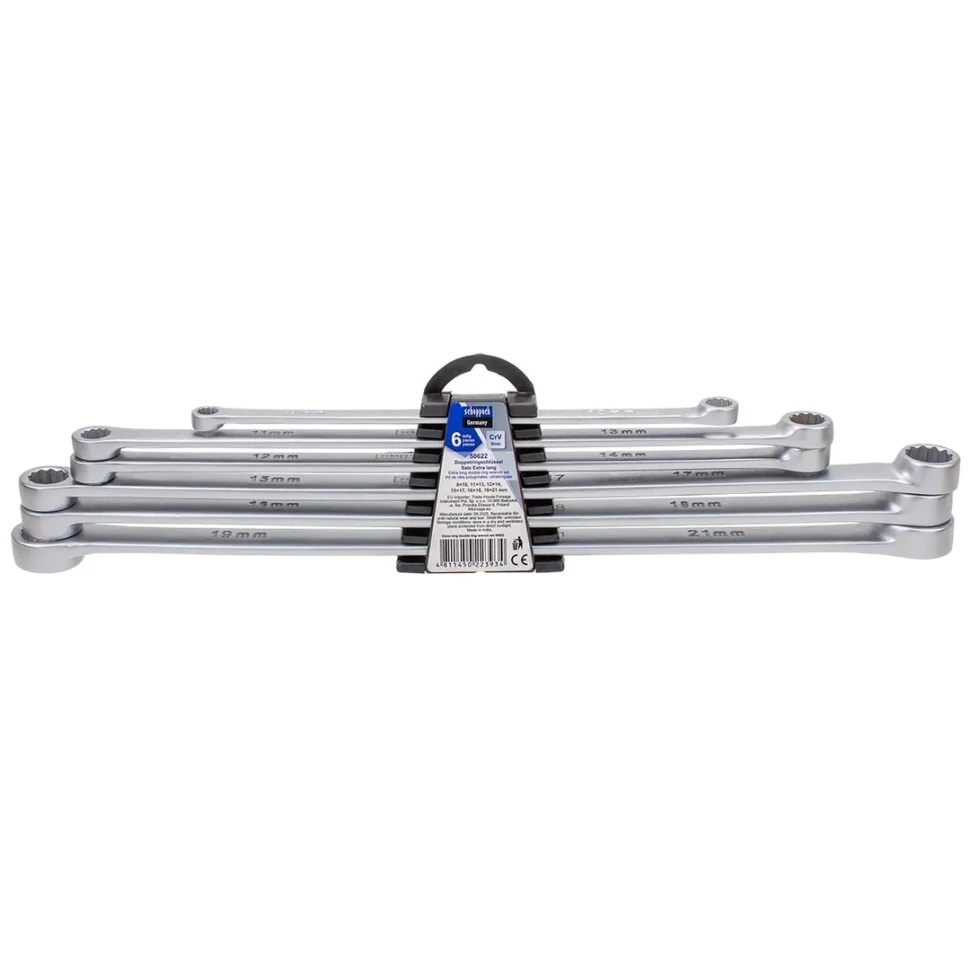 Ключи накидные экстра длинные, набор 6пр. Scheppach Sch-50622 - фото