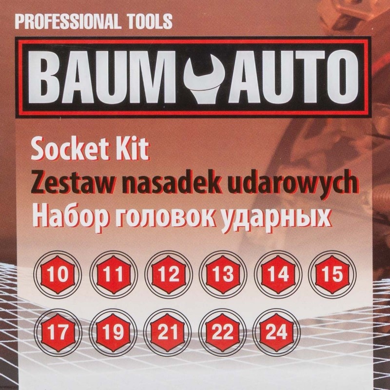 Набор головок ударных глубоких 11пр.1/2''(6-гр.) Baum Auto BM-4117-5MPB - фото4