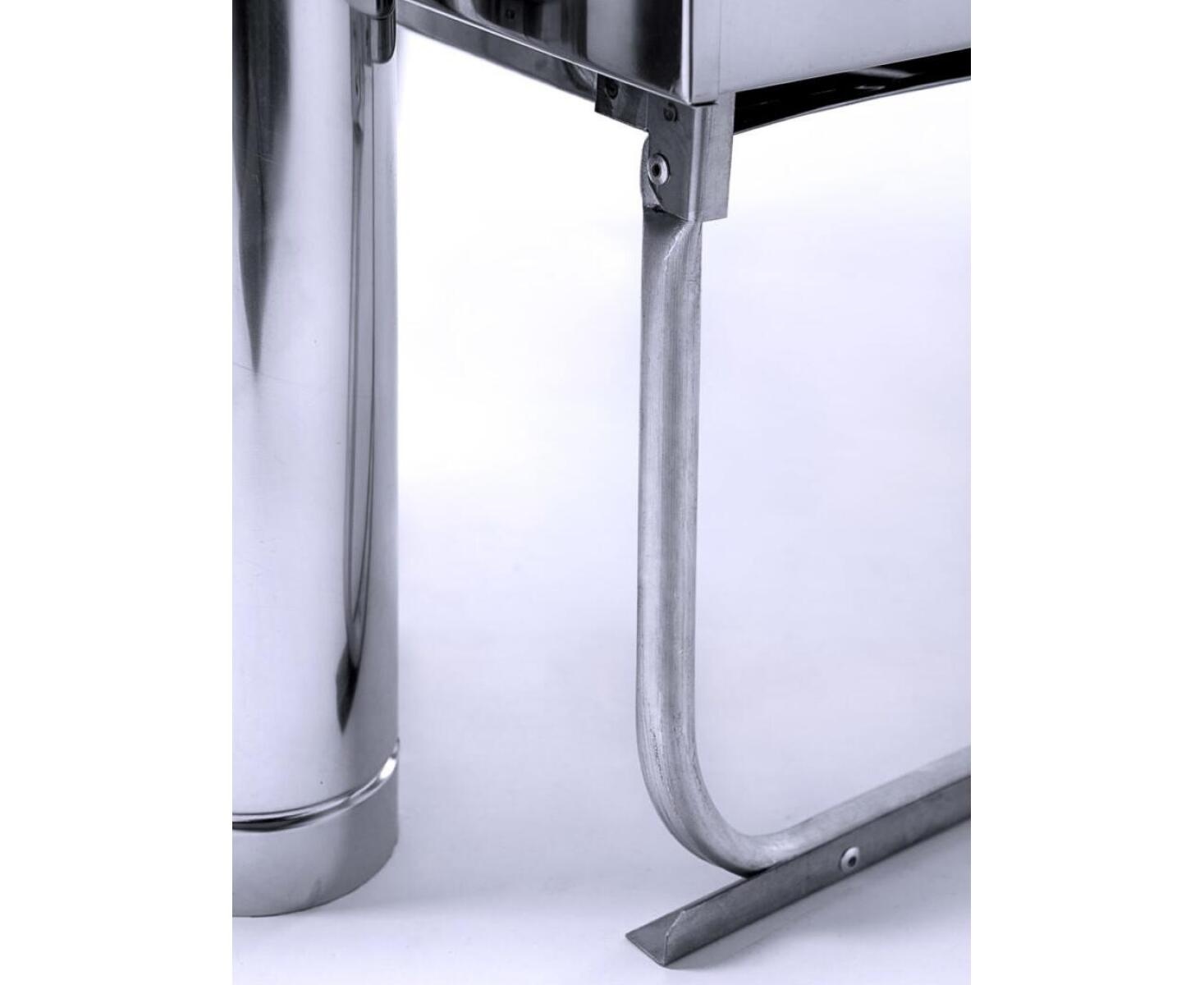 Печь ИНВЕНТ Экономка, средняя, 670х300х360 (нерж.сталь 0,8 мм) со стационарными экранами + короб для камней - фото5