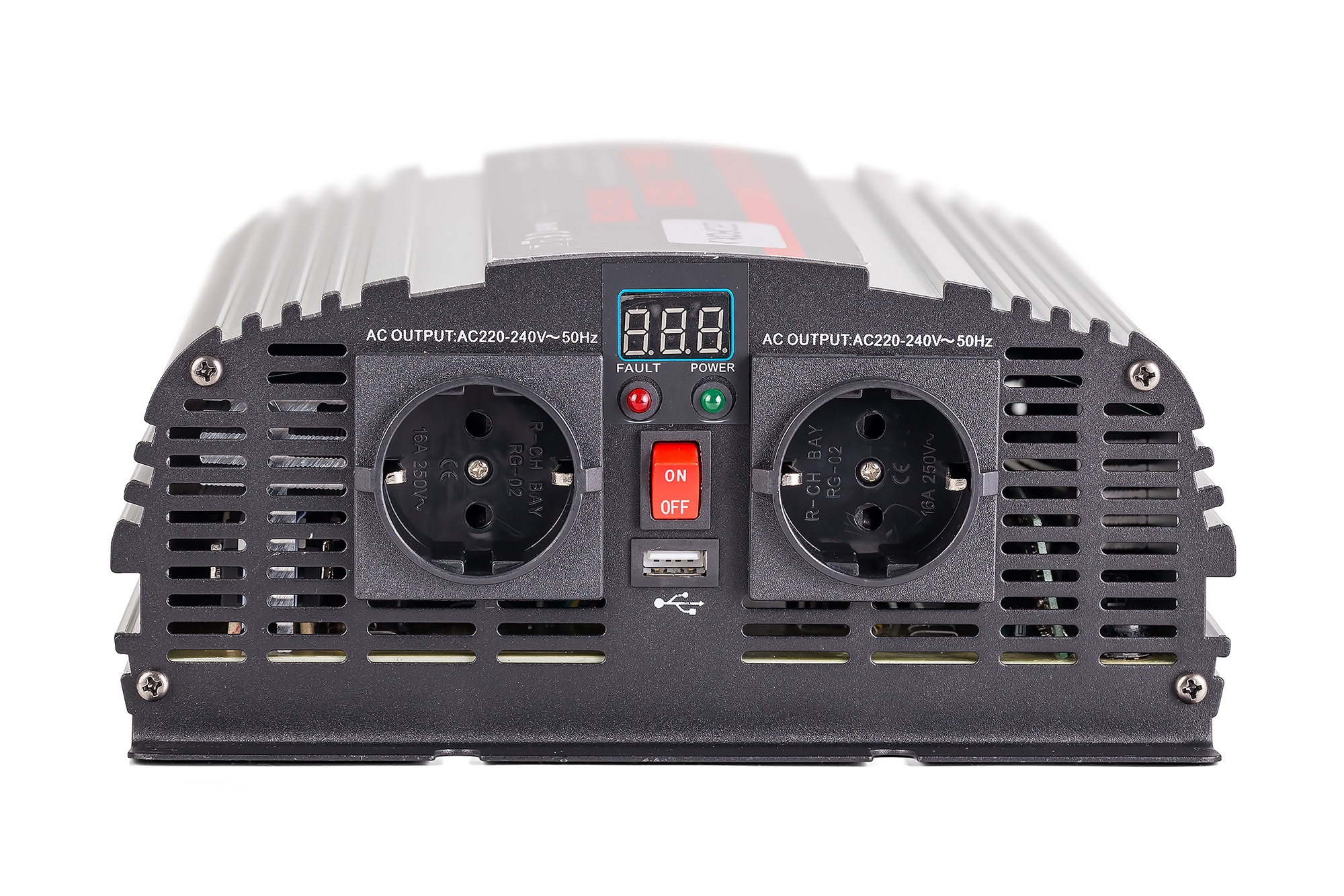 Автомобильный инвертор Geofox MD 2500W/12v-2p - фото3