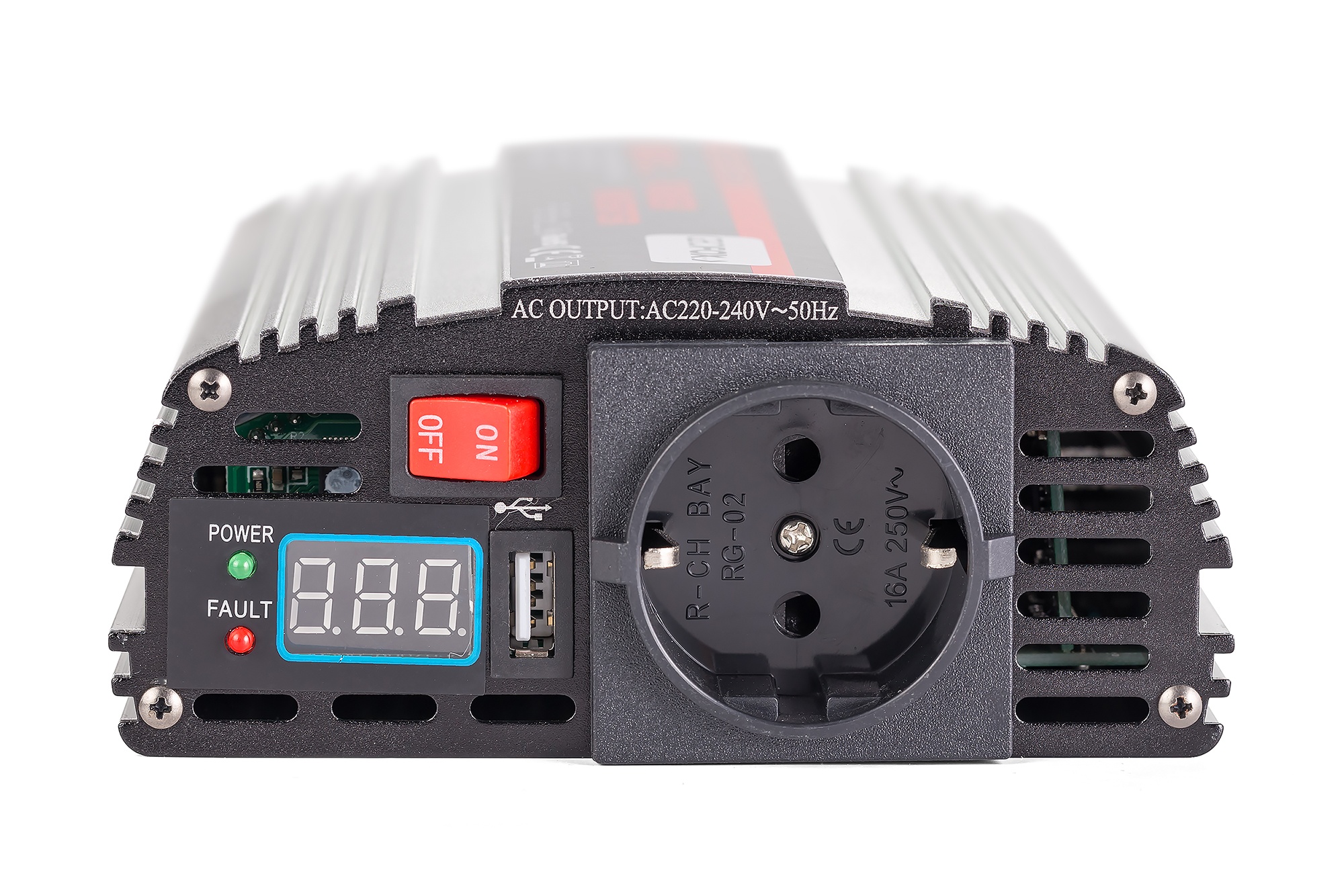 Автомобильный инвертор Geofox MD 600W/12v-2p - фото4