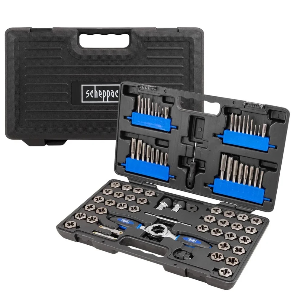 Набор метчиков и плашек 76 пр. Scheppach Sch-M076-3 - фото