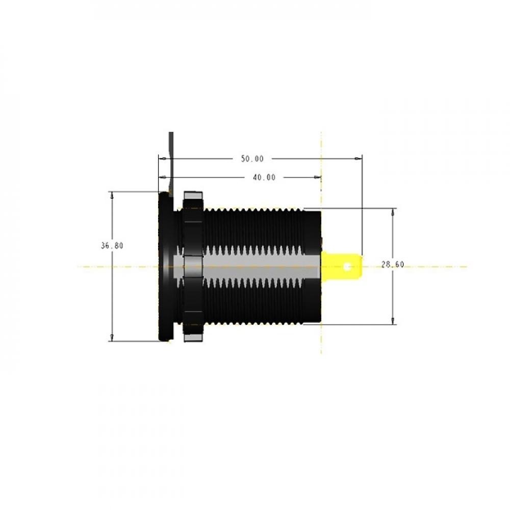 Цифровой, врезной автомобильный вольтметр KICX KVAC-QC3.0-1B - фото6