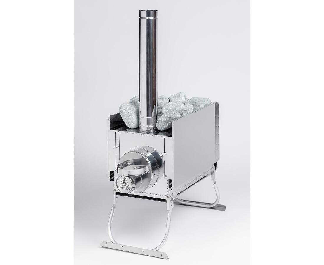 Печь ИНВЕНТ Экономка, малая, 510х290х335 (нерж.сталь 0,8 мм) с регулирующимися экранами - фото4