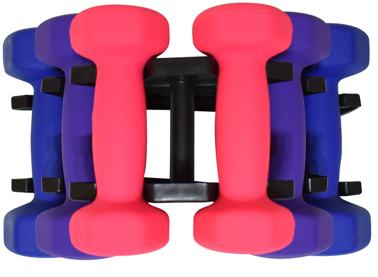 Набор виниловых гантелей 12 кг ATLAS SPORT FITNES  - фото3