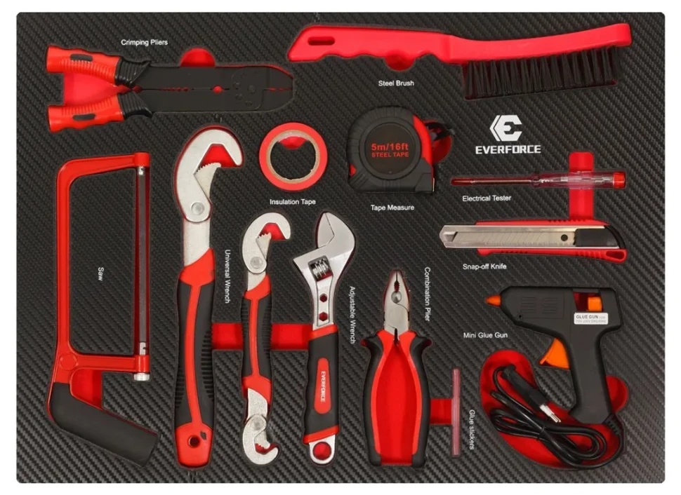 Набор инструментов многофункциональных 13пр, в ложементе EVERFORCE EF-21036 - фото