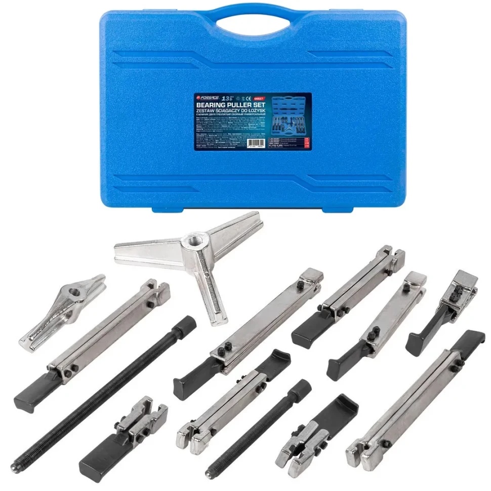 Съемник двух-трехлапый сборный универсальный, 13 пр. Forsage F-66627 - фото