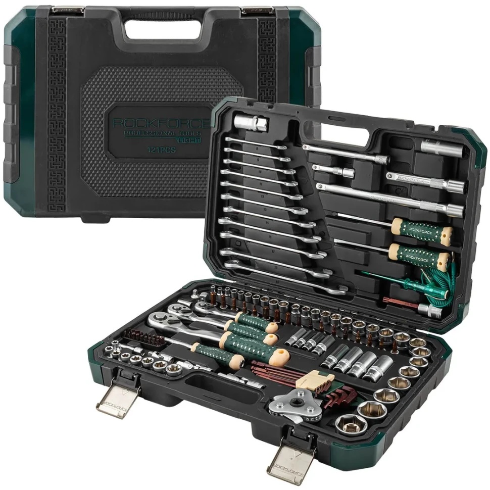 Набор инструментов 121пр. 1/4'', 1/2'',3/8''6гр. RockFORCE LIGHT RF LIGHT-41212-5 - фото