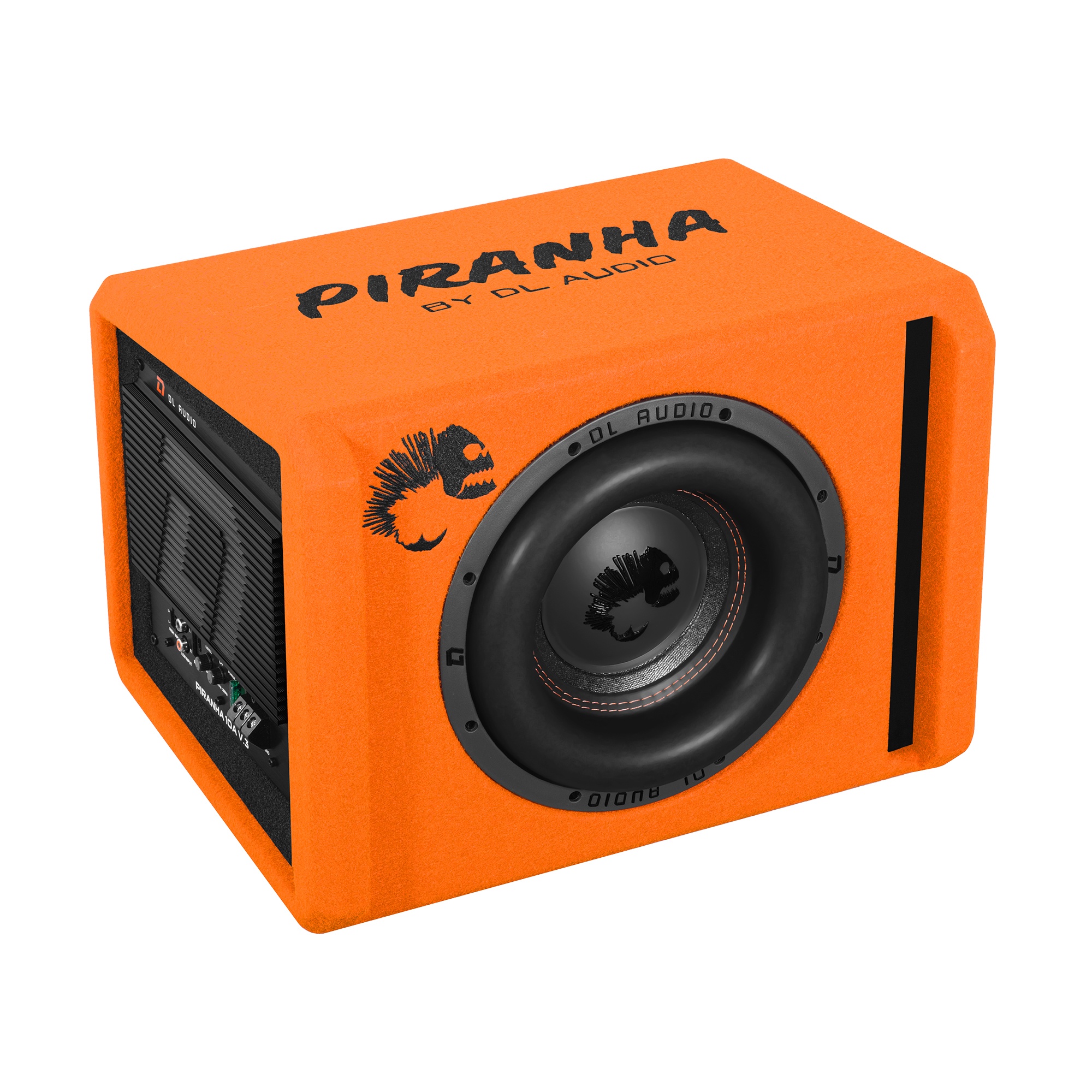 Сабвуфер автомобильный DL Audio Piranha 10A V3 ORANGE - фото