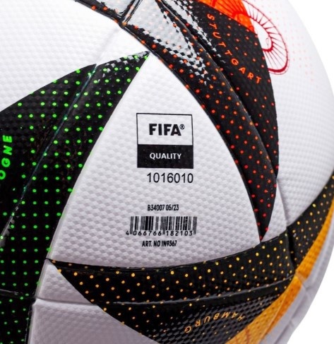 Мяч футбольный 5-го размера Adidas EURO 2024 LGE FIFA Quality Ball IN9367 - фото4