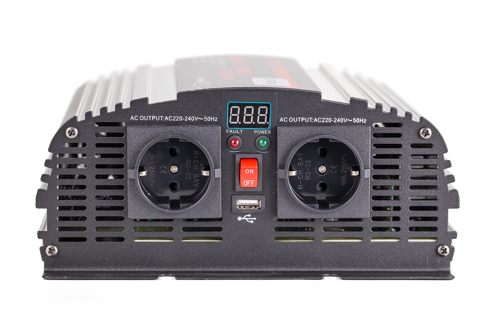 Автомобильный инвертор Geofox MD 1200W/24v-2р - фото4