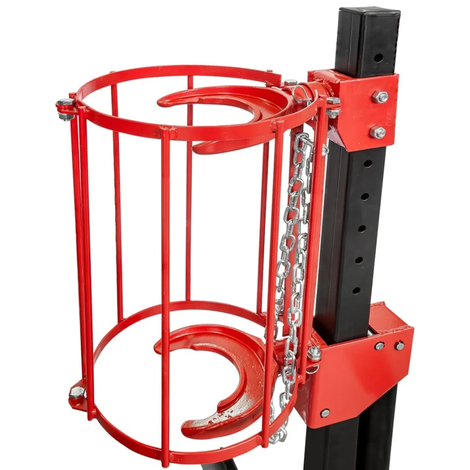 Стяжка пружин гидравлическая напольная с двумя комплектами получаш и защитным каркасом Rock FORCE RF-1500-6Q - фото2