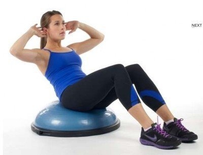 Балансировочная платформа AMETIST BOSU ball 58 см - фото3