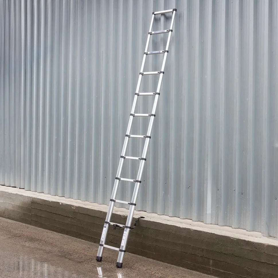Лестница телескопическая алюм. бытовая 3.5м (12 ступ.) Scheppach Sch-UP350 - фото