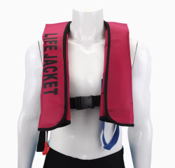 Жилет автоматический спасательный BAY LifeJacket красный - фото