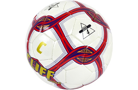 Мяч минифутбол (футзал) CLIFF Gold CF-7069, PU, №4 - фото2