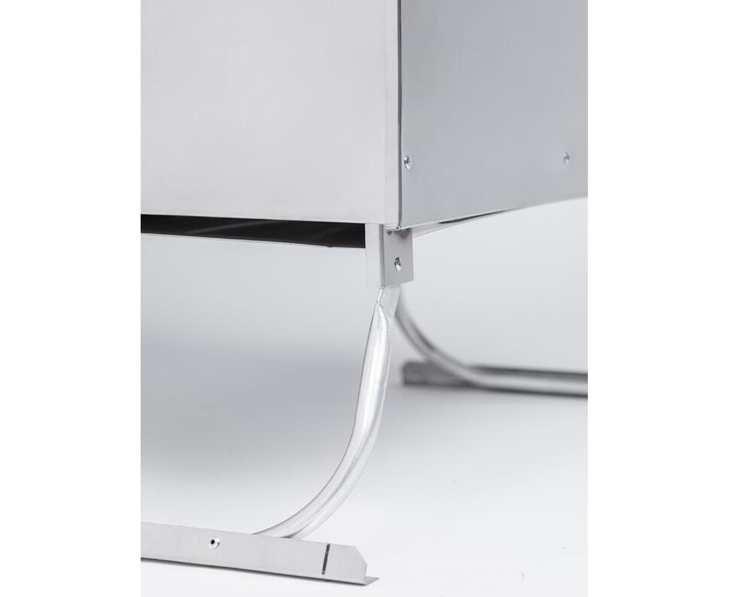 Печь-камин ИНВЕНТ, Большая, 610х350х410 (нерж.сталь 0,8 мм) со стационарными экранами + короб для камней - фото6