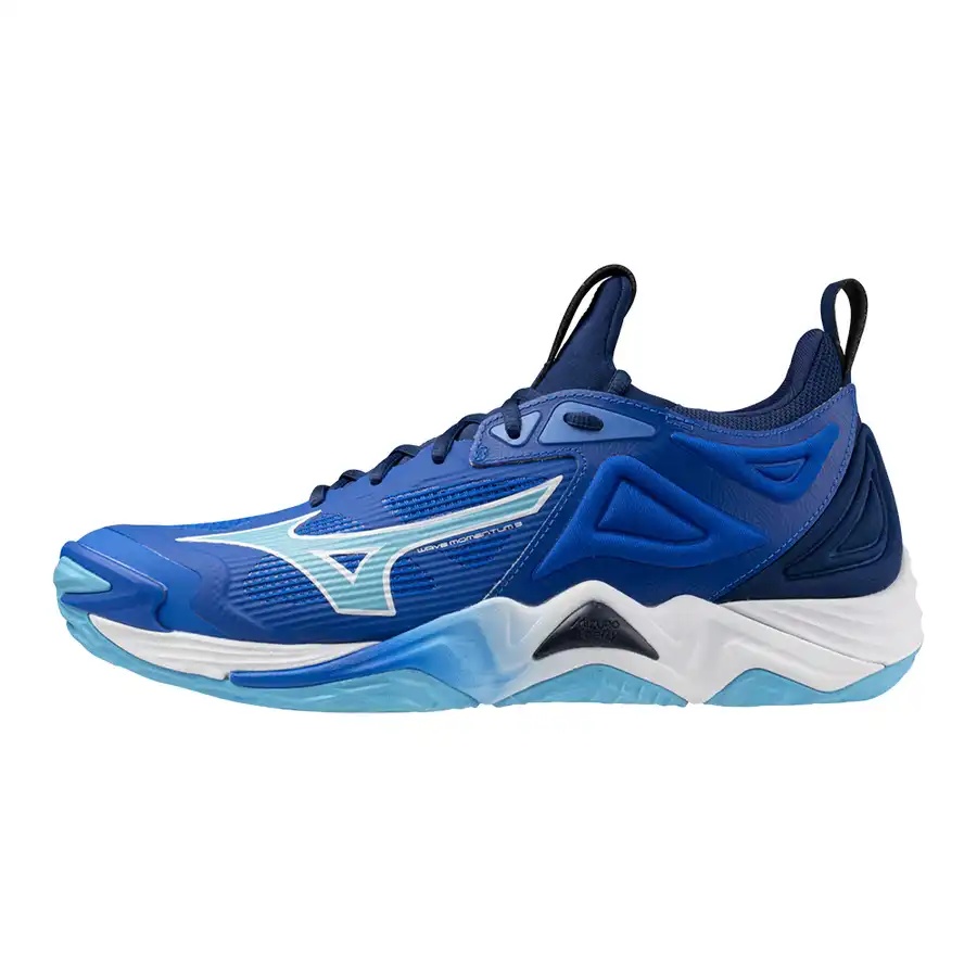 Кроссовки волейбольные мужские Mizuno WAVE MOMENTUM 3 синие - фото