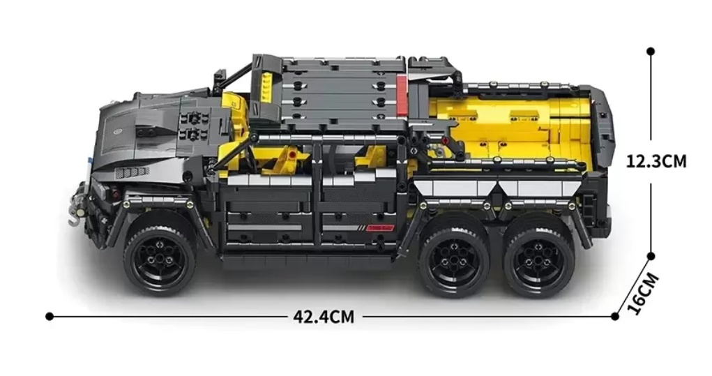 Конструктор Вездеход Reobrix 11001-D G700 6x6 - фото3
