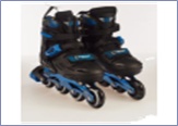 Роликовые коньки TIAN-E TE-786BL (синие) - фото