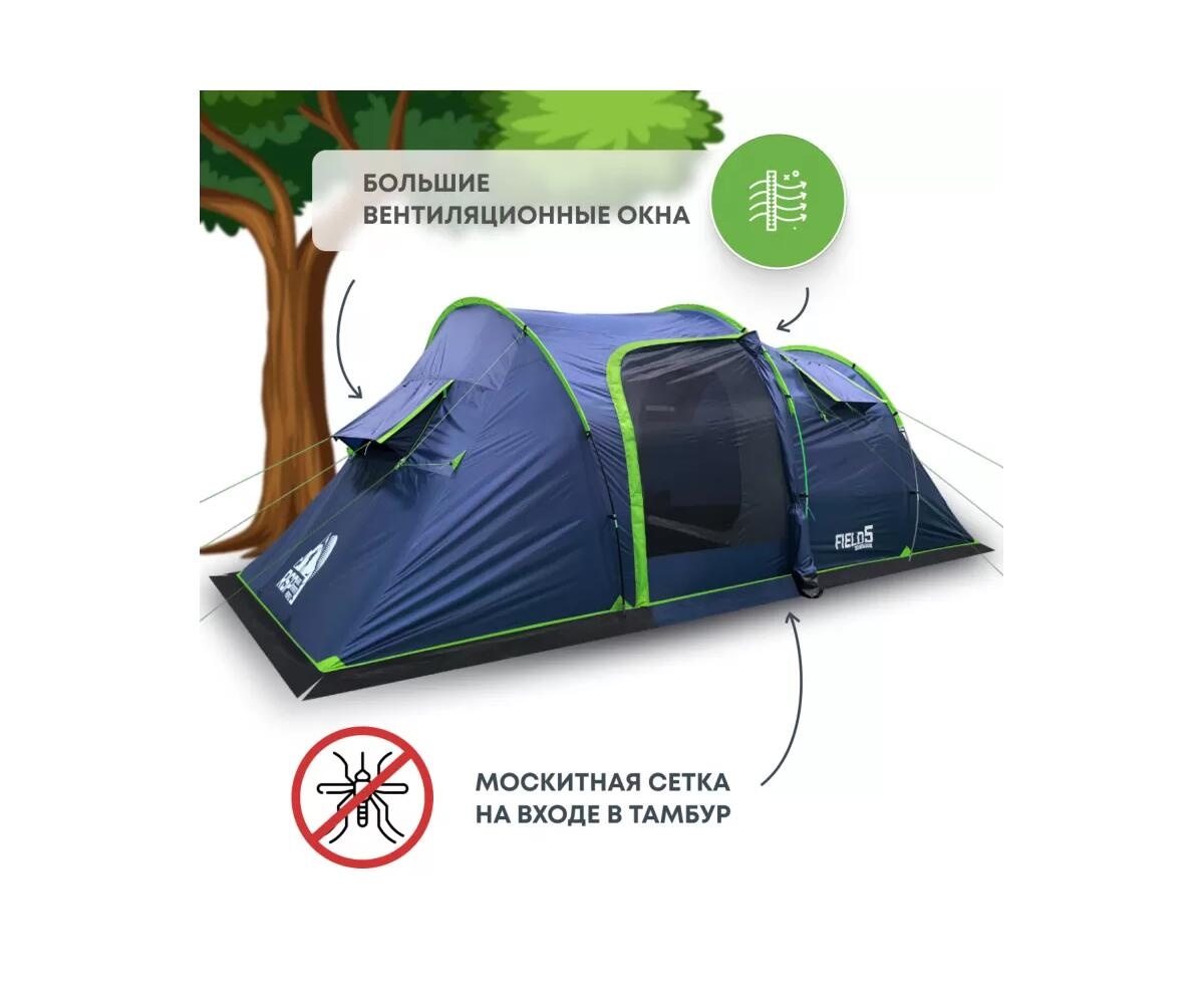 Туристическая палатка RSP Field 5 (синяя) - фото5