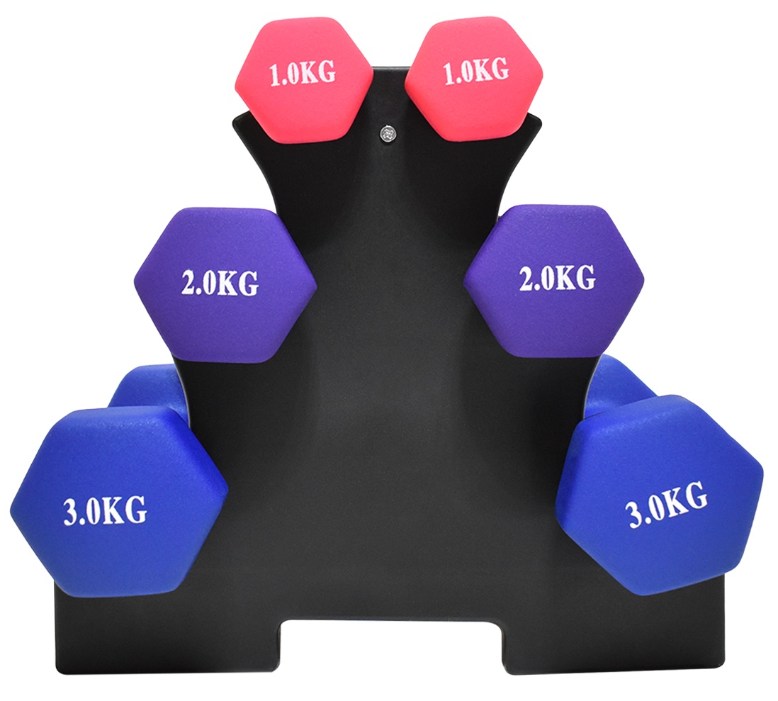 Набор виниловых гантелей 12 кг ATLAS SPORT FITNES  - фото2