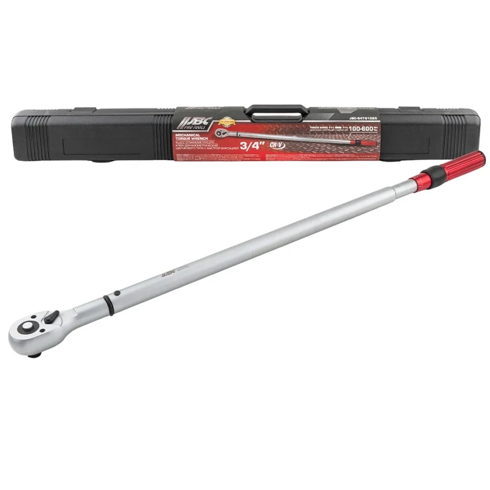 Ключ динамометрический щелчкового типа с быстрой фиксацией 100-600Нм, 3/4'' JBC-64761095 - фото