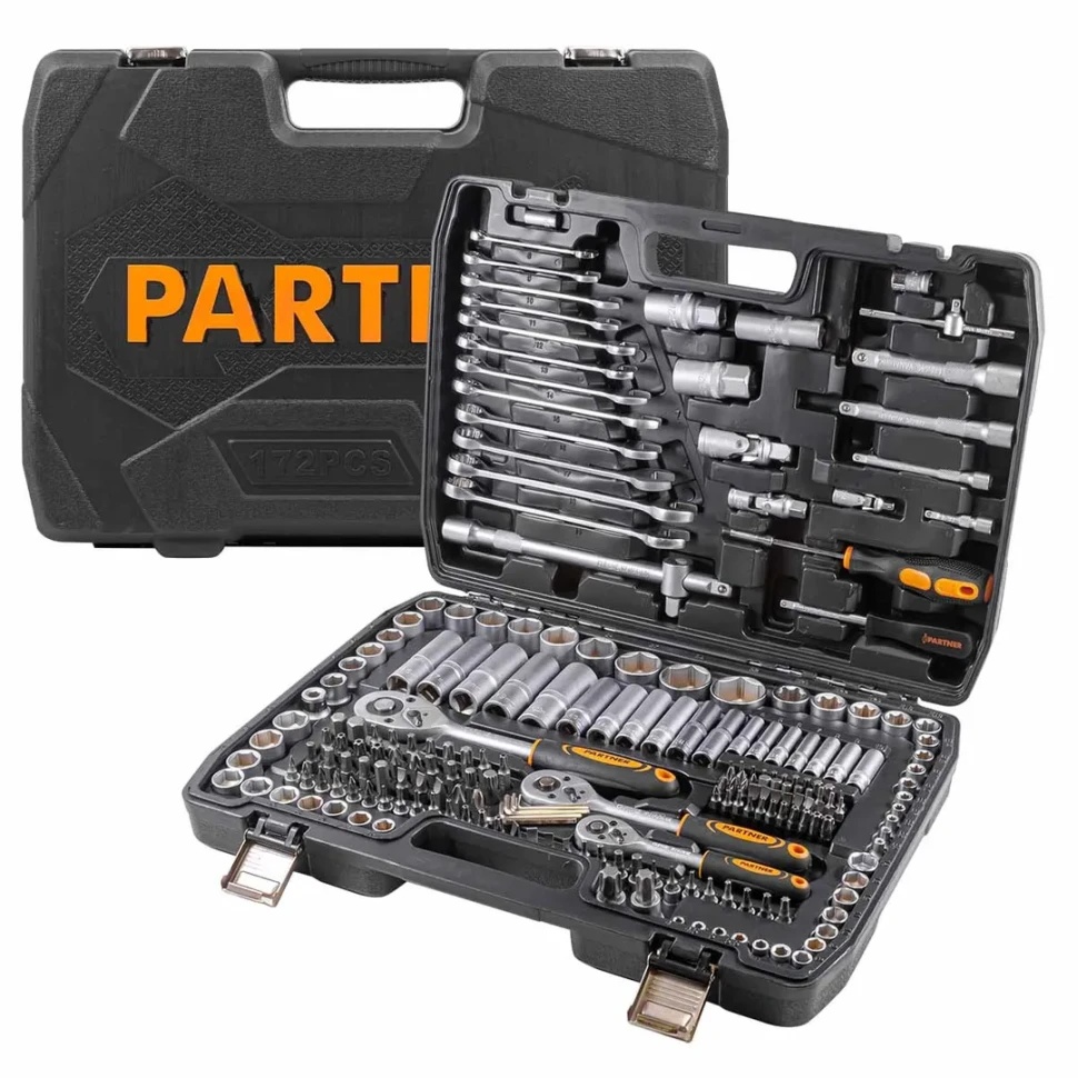 Набор инструментов 216пр. 1/4'', 3/8'', 1/2''(6гр.) Partner PA-38841 - фото