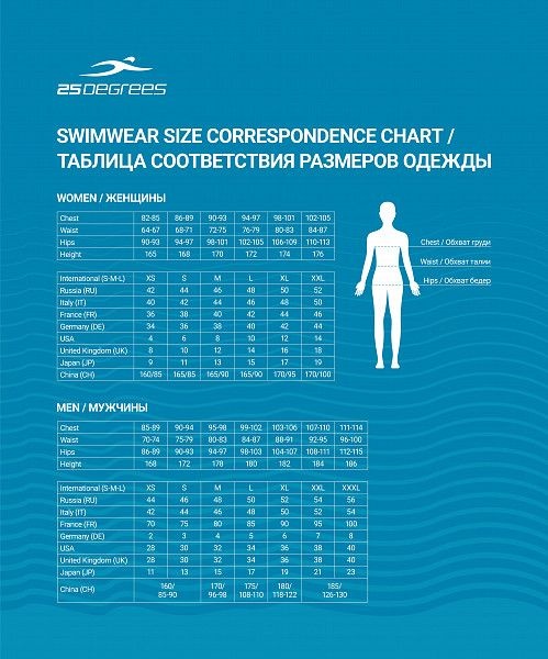 25D21004AK-AQ-46 Купальник для плавания 25DEGREES Emma Aquamarine,  совместный, аквамарин, размер 46 - фото3