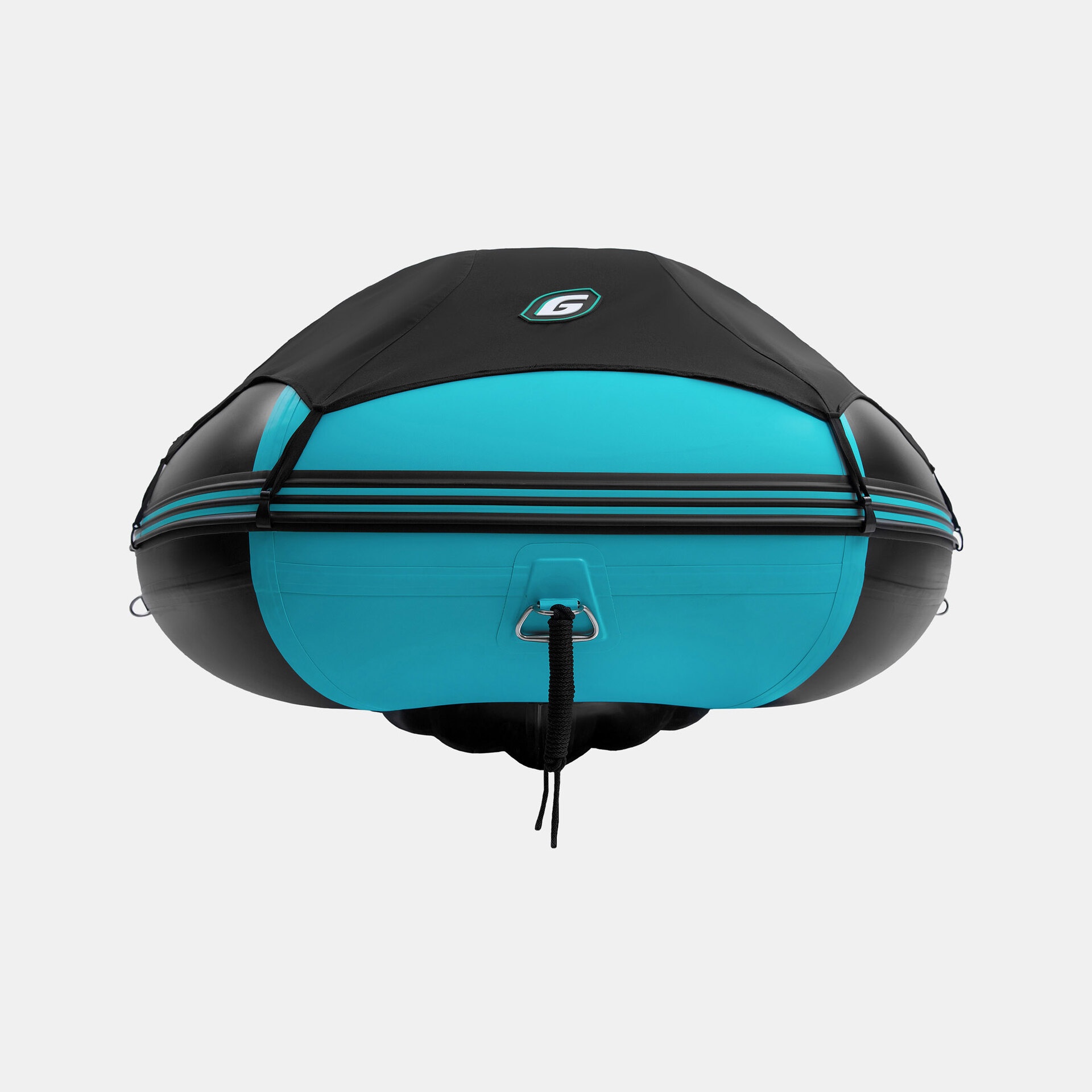 Моторно-гребная лодка GLADIATOR E450PRO (черно-бирюзовый) - фото3