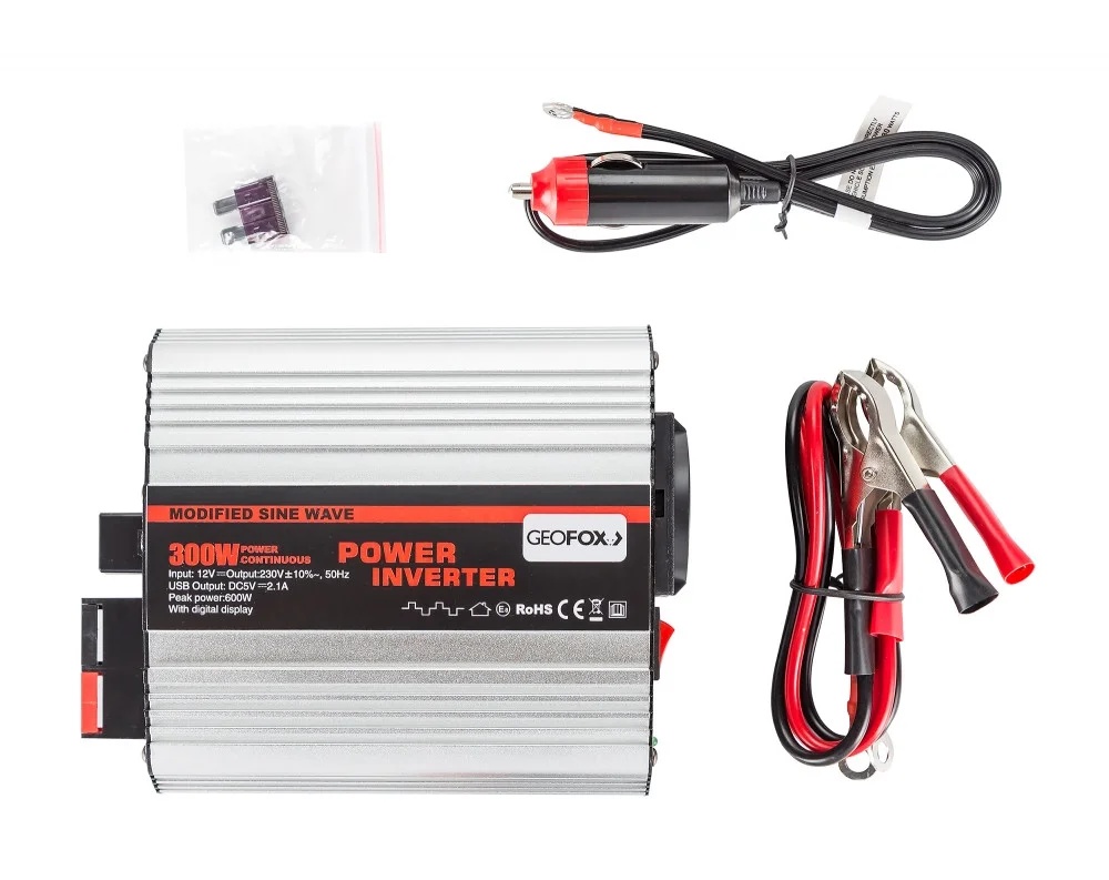 Автомобильный инвертор Geofox MD 300W/12v - фото4