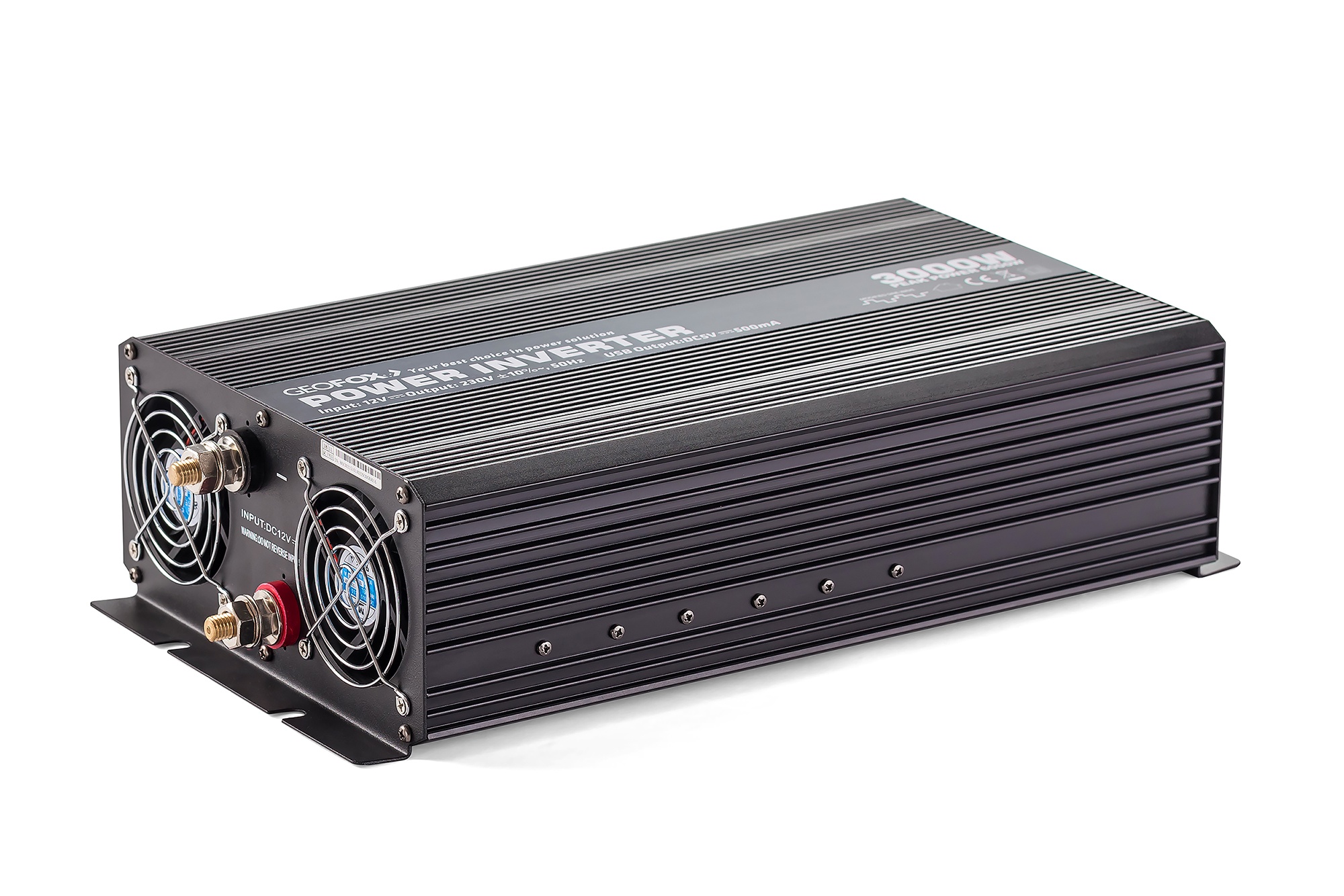 Автомобильный инвертор Geofox M3000W/12v-2p - фото2