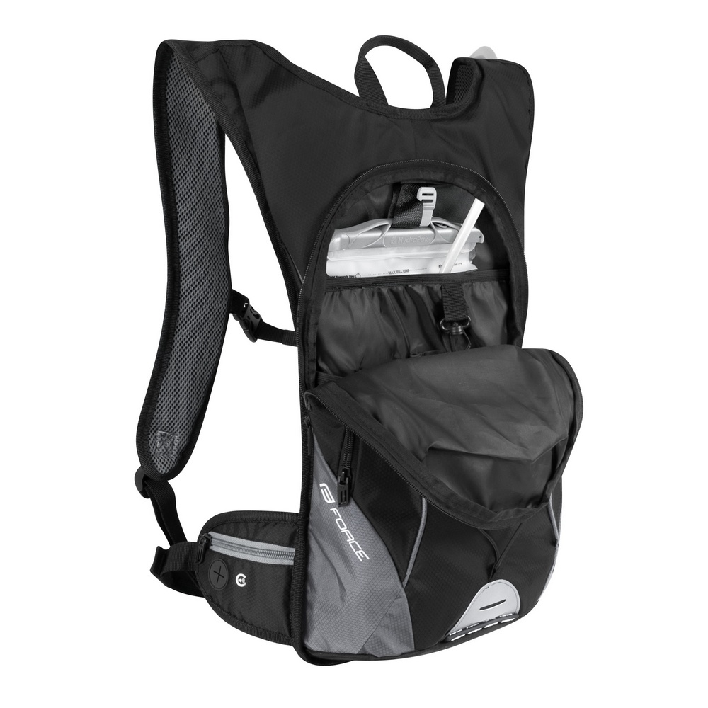 Рюкзак с гидропаком Force Berry Ace Plus 12L+2L, black/grey - фото3
