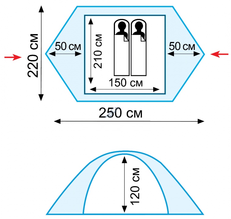 Туристическая палатка Tramp Scout 2 (V2) - фото6