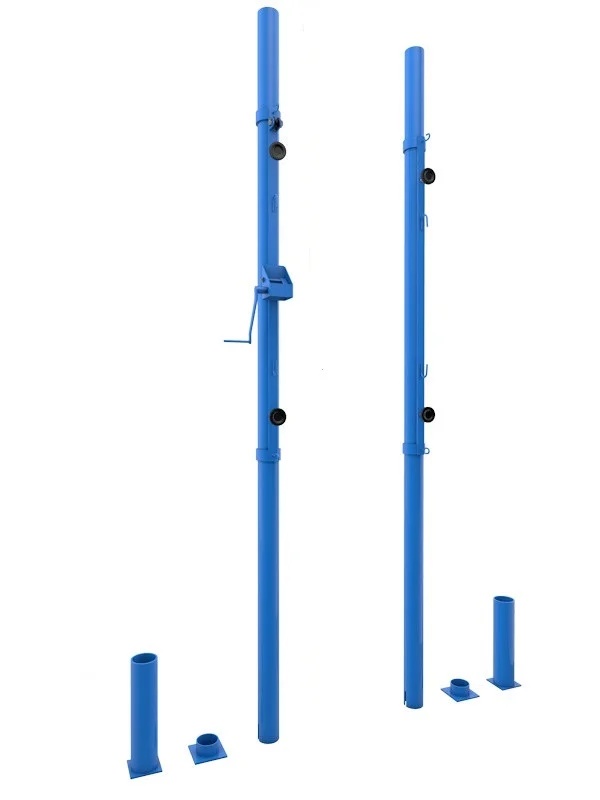 Стойки волейбольные массовые со стаканами и крышками - фото