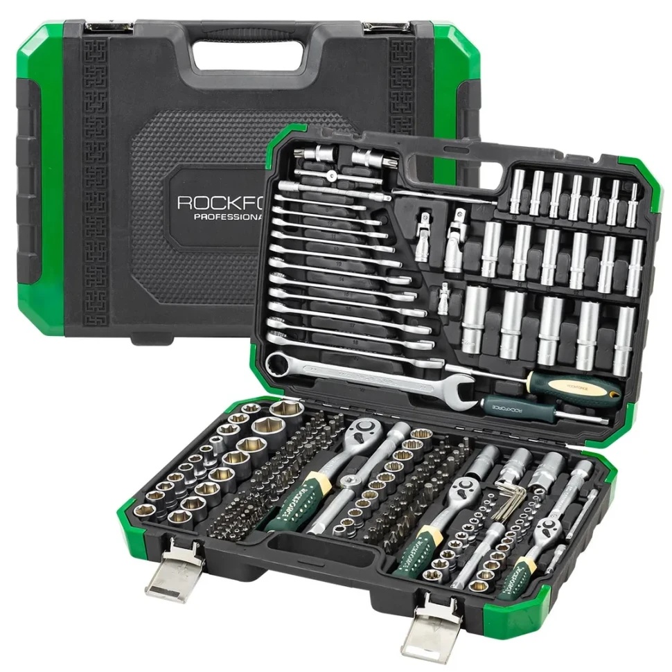 Набор инструментов 216+6пр. 1/4''3/8''1/2''(6гр, 12гр) RockFORCE RF-38841+6 - фото