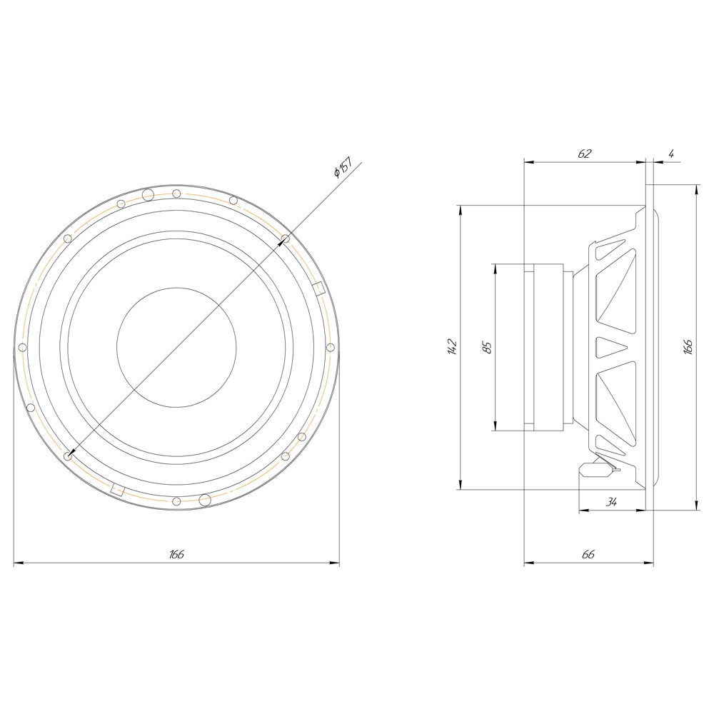 Мидбасы, акустическая система ORIS ELECTRONICS W2 - фото4