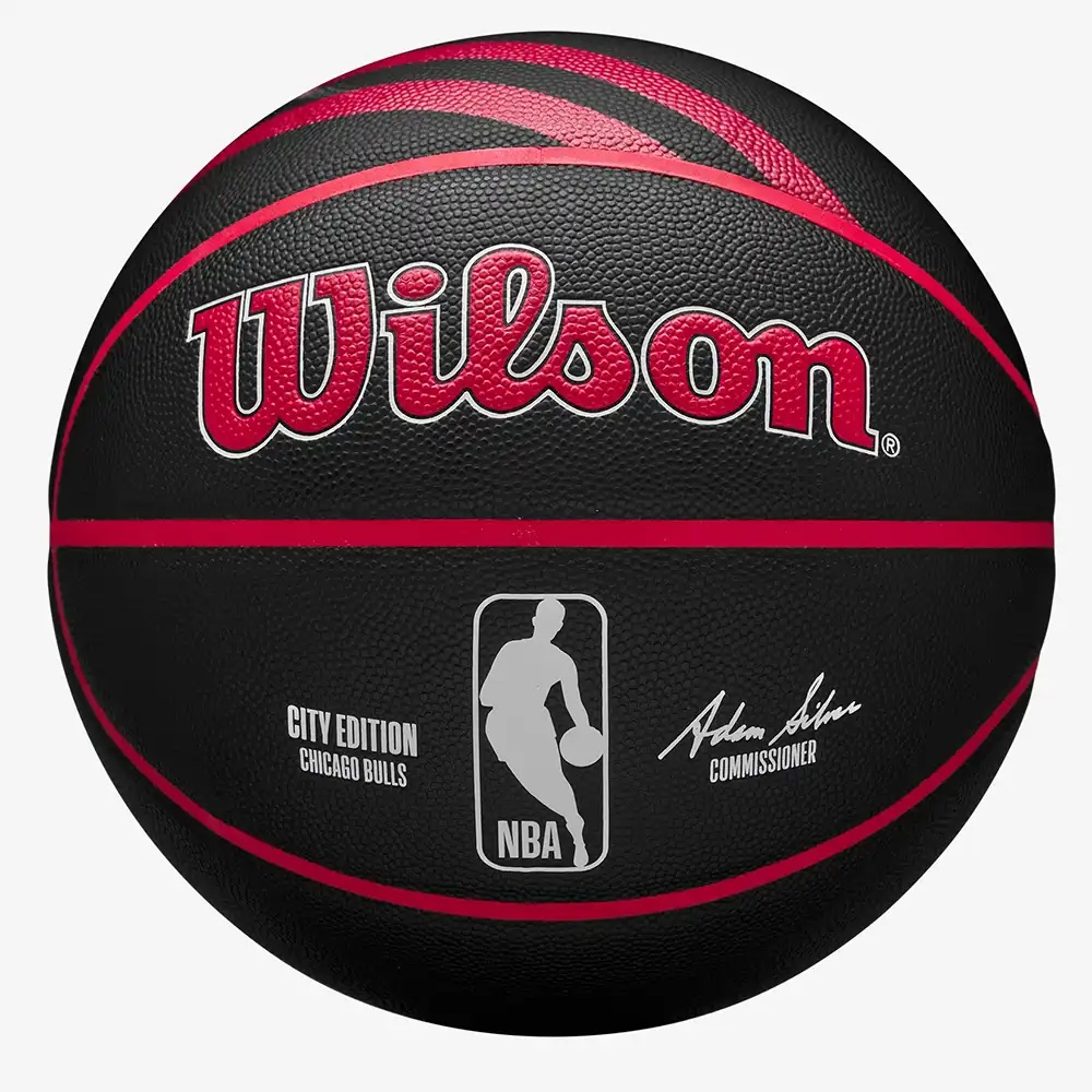 Мяч баскетбольный 7-го размера Wilson NBA TEAM CITY COLLECTOR Chicago Bulls - фото